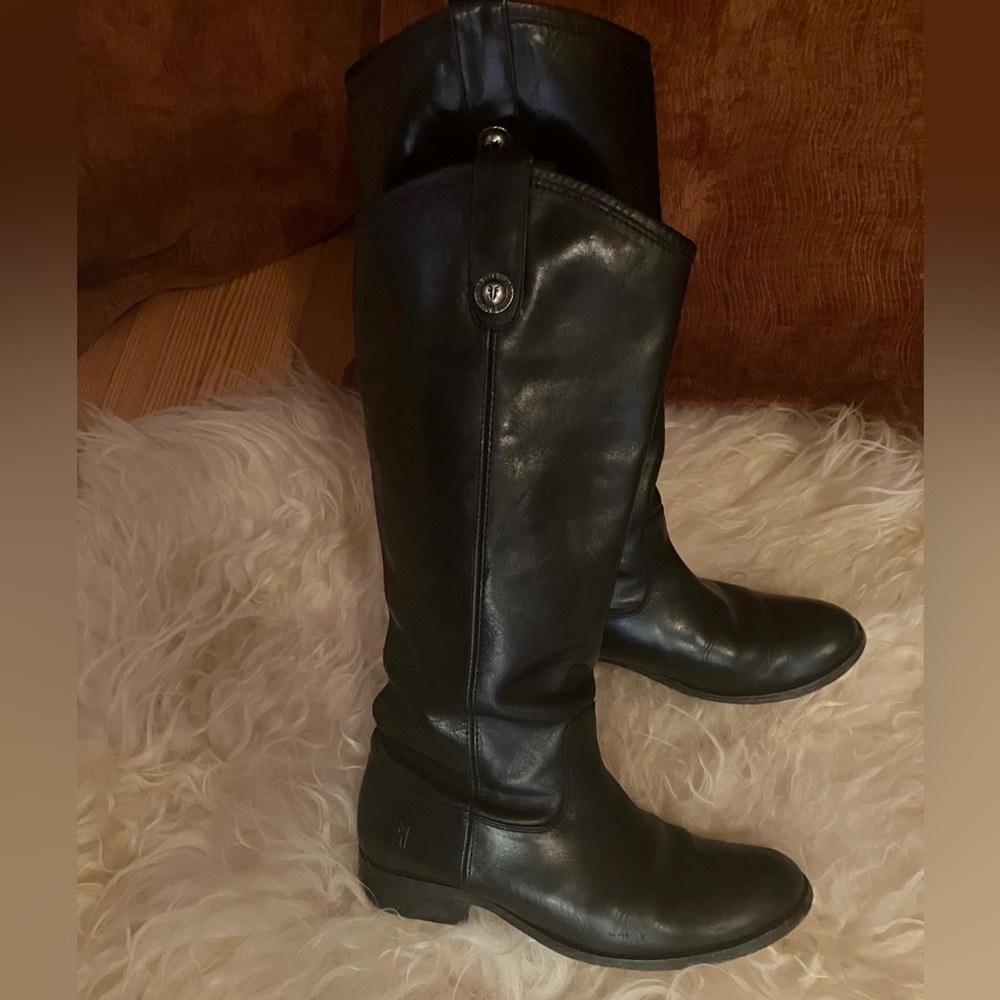 Frye Melissa Button Boots in Black Sz 7. - Picture 4 of 16